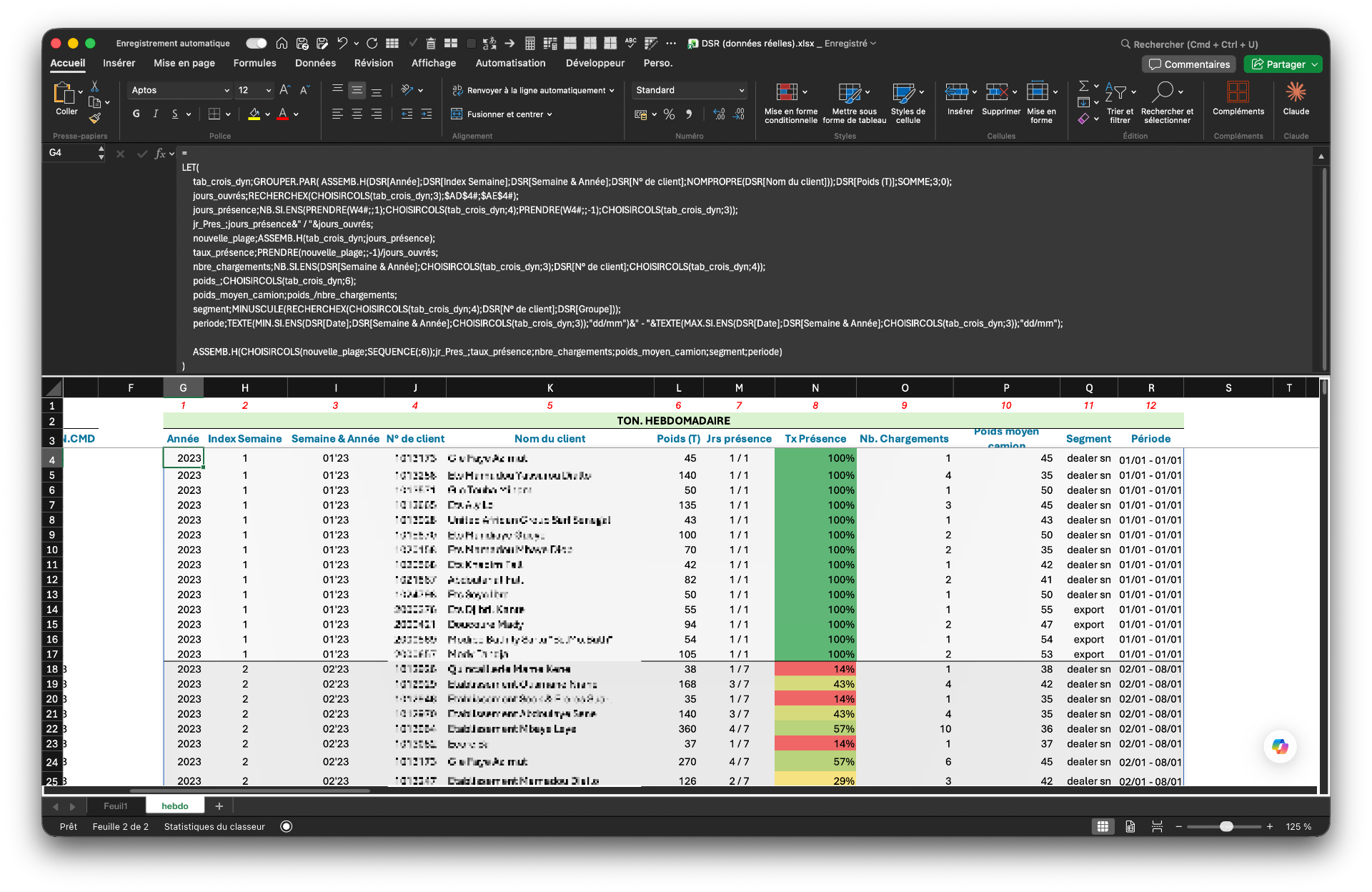 Modern Excel formula with dynamic arrays